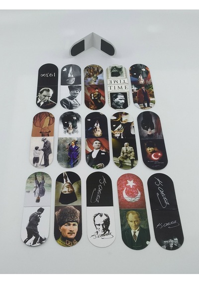 Giftsturkiye Kitap Ayracı İçi Mıknatıslı Ufak Ebat Atatürk