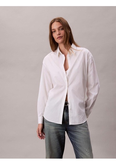 Calvin Klein Aop Logo Perfect Button-down Shi-11647 Beyaz Calvin Klein Aop Logo Perfect Button-down Shi-11647 Beyaz