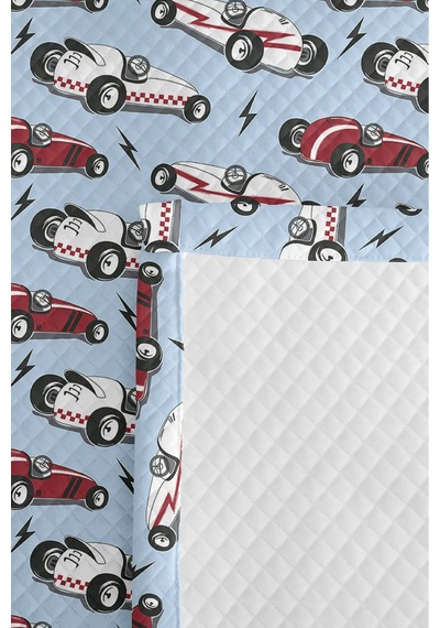 Evimde Bambaşka Mavi Araba Modern Erkek Çocuk Pike Takımı-kırmızı Yarış Desenli Bebek Odası Yatak Örtüsü-160x220 CM Evimde Bambaşka Mavi Araba Modern Erkek Çocuk Pike Takımı-kırmızı Yarış Desenli Bebek Odası Yatak Örtüsü-160x220 CM