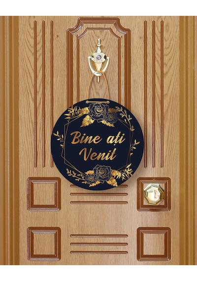 Avrupa Serisi Romanya Ya Özel Bine Ați Venit Kapı Aksesuarı Ekru