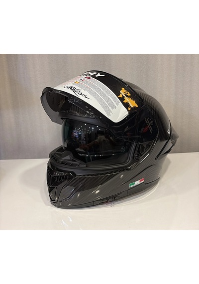 Kask Sway 861f D Carbon Parlak Siyah