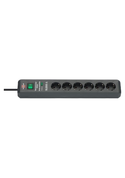 Brennenstuhl Secure-Tec 19.500 Amper 6 Soketli 2 Metre Akım Korumalı Priz - 1159540366