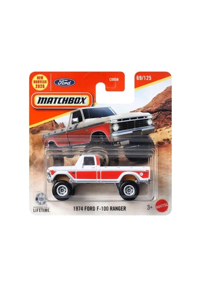 C0859 1:64 Tekli Arabalar 1974 Ford F-100 Ranger Jhn62 Açık Bej