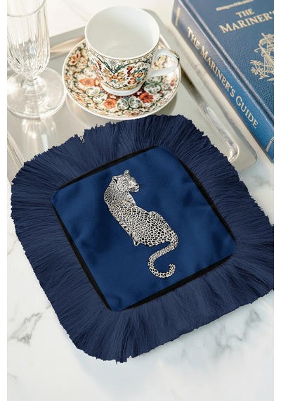 Leopar Motifli Saçaklı Sunum Peçetesi-lüks Vahşi Şıklık Bohem Lacivert Bardak Altlığı Servis Mendili Ayışığı Mint Yeşili Leopar Motifli Saçaklı Sunum Peçetesi-lüks Vahşi Şıklık Bohem Lacivert Bardak Altlığı Servis Mendili Ayışığı Mint Yeşili
