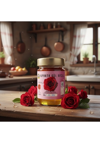 400 Gr %65 Meyveli Doğal Isparta Gül Reçeli