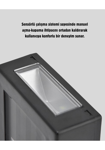 Solar Güçlü 6 Led Dış Mekan Lambası - Otomatik Aç/kapa Işık Sensörlü Aydınlatma Çok Renkli