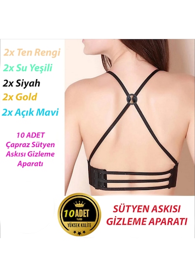 Gencax Sütyen Askısı Gizleme Aparatı 10 Adet