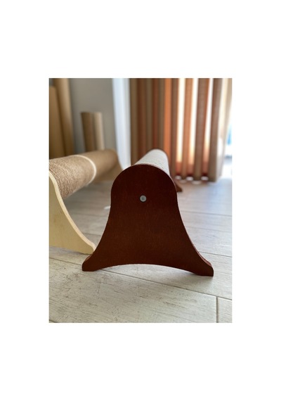 Xxl Yatay Dev Jüt Kedi Tırmalama Direği Bordo
