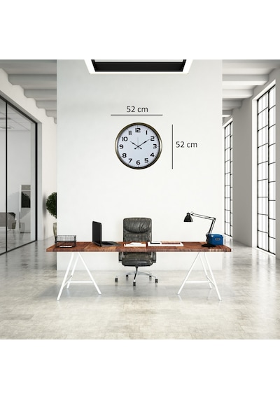 Eskitme 52 Cm Metal Klasik Duvar Saati Diğer