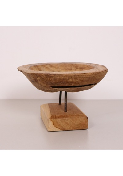 Carvıng - Teak Ağacından Oyma Masa Üstü Dekor 30x18 Cm