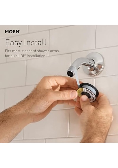 Engage Magnetix Mat Siyah 2.5 Gpm Elde Taşınabilir/yağmur Duş Başlığı Manyetik Yerleştirme Sistemine Sahip 2&apos Si 1 Arada Kombo, Çıkarılabilir El Spreyli Yağmur Duş Başlığı, 26009
