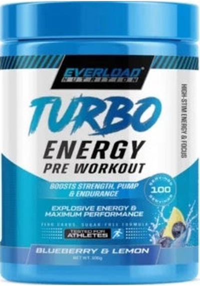 Everload Nutrition Turbo Energy Preworkout 400g - 100 Servis