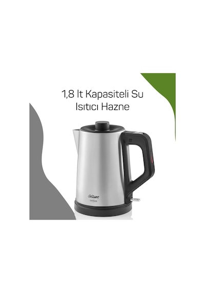 Arzum AR3129 Deminde 1800 W 1 L Demlik Kapasiteli  Çay Makinesi