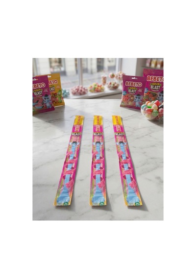 Sour Blast Strawberry Ekşi Şerit 35gx48 Çilek Aromalı Uzun Ekşi Şeker