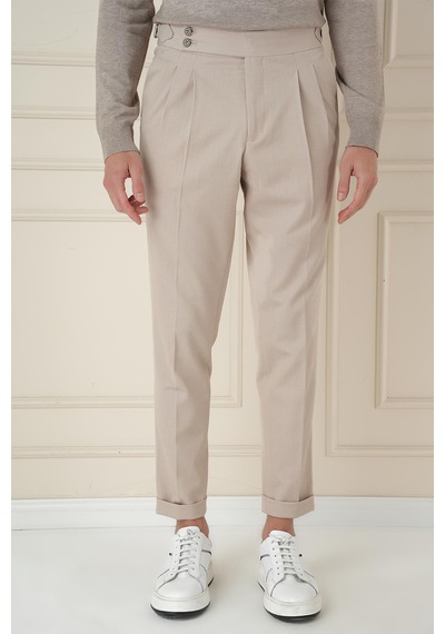 Efor P 1167 Slim Fit Bej Spor Pantolon Bej