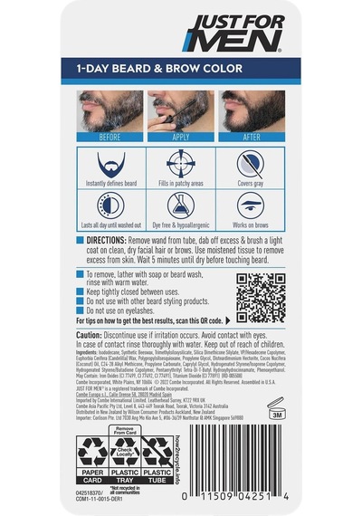 Just For Men 1 Günlük Geçici Sakal ve Kaş Boyası 9 ML