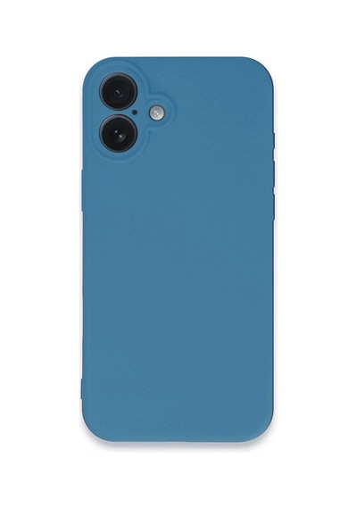 Apple İphone 16 Plus Kılıf Nano İçi Kadife Silikon - Mavi