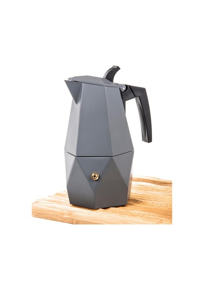 Mukko Home Mokapot -3 Cups Coffeehutt Bigg Coffee Kahve Demleme Kahve Ekipmanı Italyan Filtre Kahve Makinesi,gri