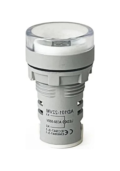 Dijital Voltmetre, 22mm Ac 60-500v Led Beyaz Işık İle Kullanım