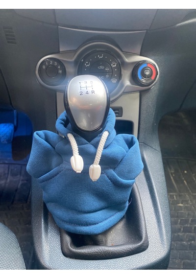 Vites Poları - Her Araca Uyumlu Vites Süsü Vites Hoodie Araç Aksesuarı Mavi