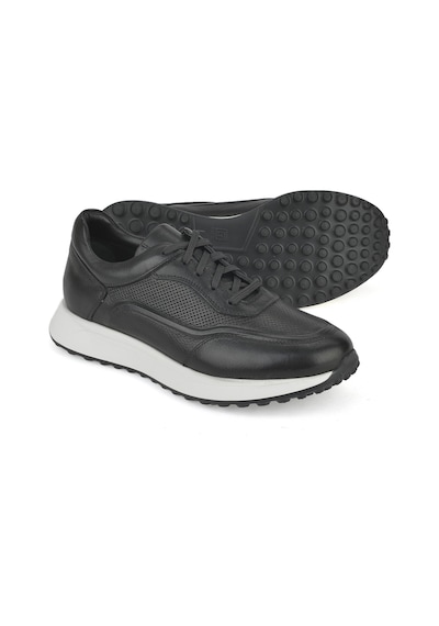 Ziya, Erkek Hakiki Deri Sneaker 1531026z290 Siyah 1531026z290 000 Siyah