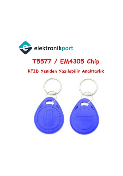 Rfıd Tekrar Yazılabilir Keyfob 125 Khz Em4305 1 Adet Anahtarlık