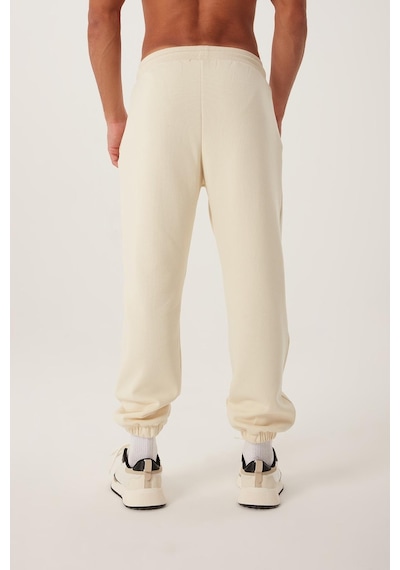 Polo State Erkek Jogger 3 İplik Eşofman Altı Ekru