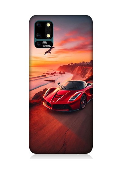 Reeder S19 Max Uyumlu Hızlı Kırmızı Desenli Silikon Kılıf