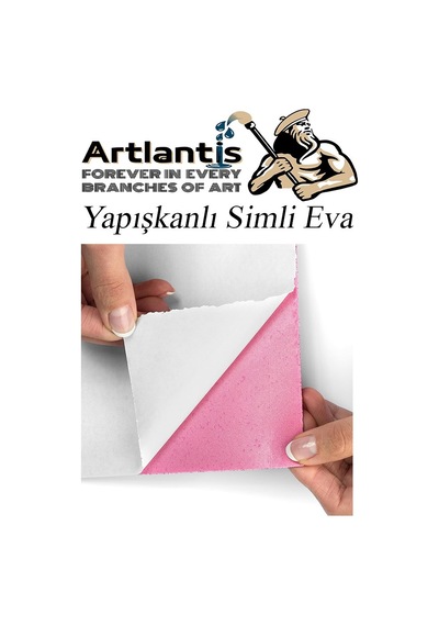 Simli Yapışkanlı Eva 25x35 Cm 10 Renk 1 Paket Yapışkanlı Eva Süngeri 10'lu Okul Kreş Anasınıfı Elişi Etkinlikleri