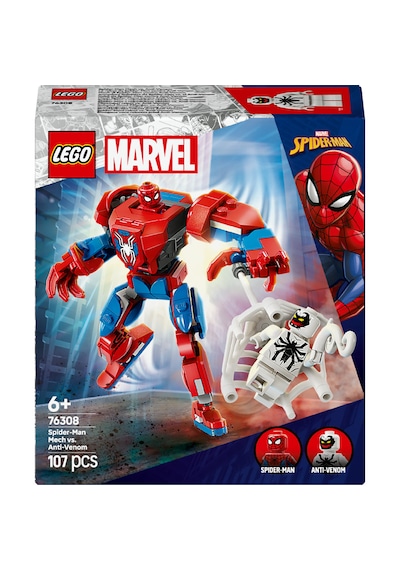 LEGO® Marvel Örümcek Adam Robotu, Anti Venom’a Karşı 76308 - 6 Yaş ve Üzeri Çocuklar için Figür İçeren Yaratıcı Oyuncak Yapım Seti (107P) LEGO® Marvel Örümcek Adam Robotu, Anti Venom’a Karşı 76308 - 6 Yaş ve Üzeri Çocuklar için Figür İçeren Yaratıcı Oyuncak Yapım Seti (107P)
