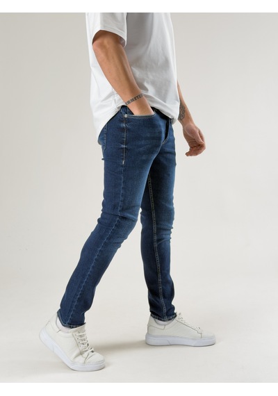 Cocopelli Slim Fit Mavi Erkek Kot Pantolon Coc2717 Mavi