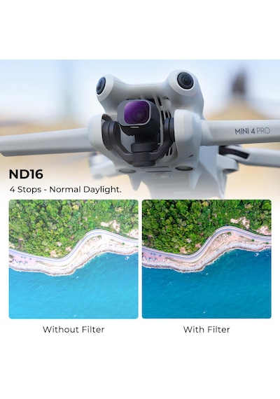 K&f Concept Djı Mini 4 Pro İçin Nd Filtre Kiti Nd8 + Nd16 + Nd32 + Nd64