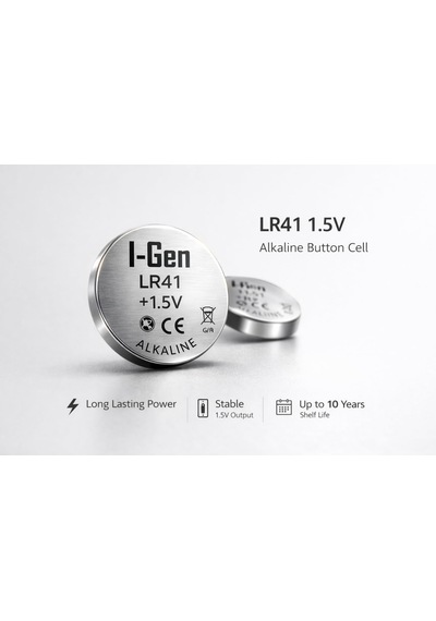 Batteries Lr41 1.5v Alkalin Düğme Pil Ag3, G3, 192, L736 20 Adet