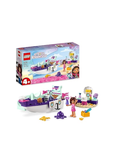 LEGO® Gabbys Dollhouse 10786 Gabby Ve Süslü Kedinin Gemisi Ve Spa 88 Parça