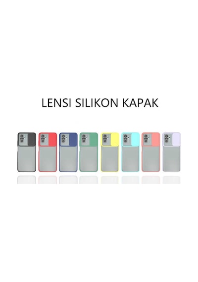 Noktaks - Xiaomi Uyumlu Xiaomi Redmi Note 10s - Kılıf Slayt Sürgülü Arkası Buzlu Lensi Kapak - Lila