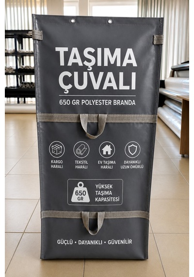 Profesyonel Taşıma Haralı Kargo Tekstil Ev Taşıma Çuvalı Sağlam Dayanıklı Büyük Boy Gri