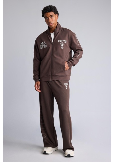 Defacto Nba Boston Celtics Baggy Fit Şerit Detaylı Baskılı Jogger H9647ax26aubn338 Kahve-bn338