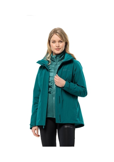Jack Wolfskin Luntal 3in1 W Kadın Outdoor Mont 1116321 Sea Green
