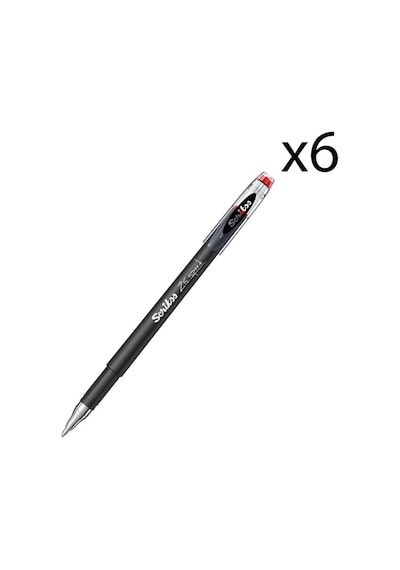 Scrikss Speed Gel Tükenmez Kalem 0.5 Mm Kırmızı 6 Adet