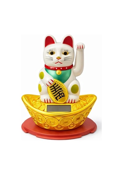 Ers Güneş Enerjili Sallanan Şans Kedisi - Maneki Neko Tcx4522