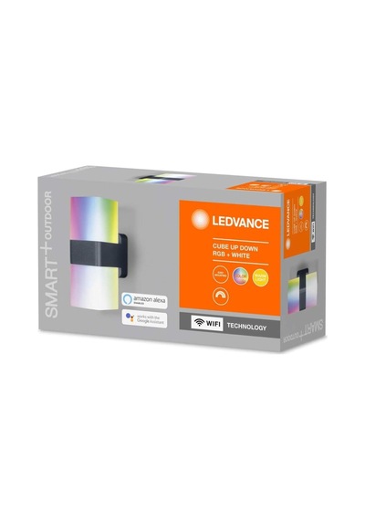 Akıllı Led Dış Mekan Lambası, Wifi Kontrollü, Rgb Renk Değiştirme, Uzun Ömürlü Siyah