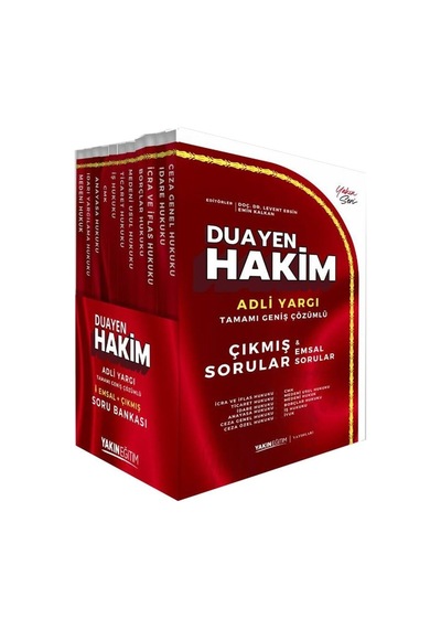 Yakın Eğitim Duayen Hakim Adli Yargı Emsal Ve Çıkmış Soru Bankası Seti 11 Kitap