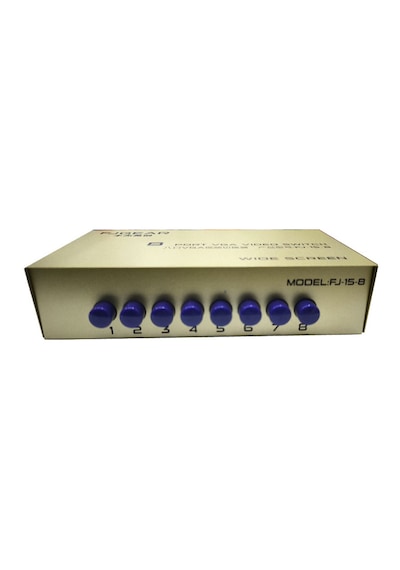 8 Port Vga Switch Paylaşım Anahtar 8 Girişi 1 Çıkışlı Vga Switch