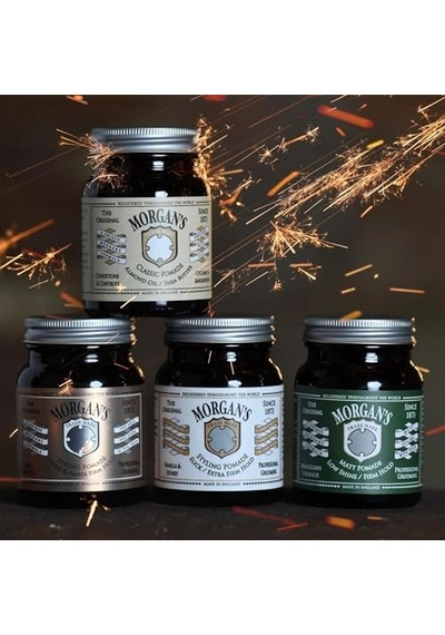Morgan's Pomade Oudh &amp Amber Firm Hold Pomade Gold Label Şekillendirici Pomat 100gr