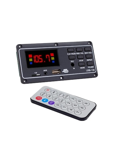 MAGICVOICE MV-15949 USB-130 USB/SD/MIC/AUX/BLUETOOTH KUMANDALI EKRANLI OTO TEYP ÇEVİRİCİ DİJİTAL PLAYER BOARD