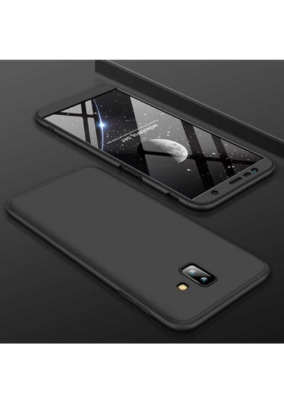 Samsung Uyumlu Galaxy J6 Plus Kılıf Zore Ays Kapak Siyah