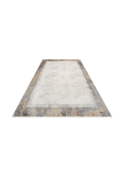 Hoom Rugs Bomonti Mhl 03 Cream Antrasit Viskon & Akrilik Modern Salon Halısı Krem - Antrasit