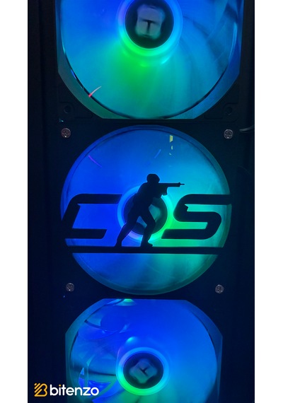 Taktiksel Gamer Serisi 120x120 Mm Pc Fan Kapağı - Masaüstü Bilgisayar Fan Kapağı Siyah