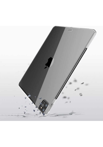 Lexroo Apple Apple iPad Uyumlu Pro 11 2020 2.nesil Kılıf Tablet Süper Silikon Kılıf - Renksiz