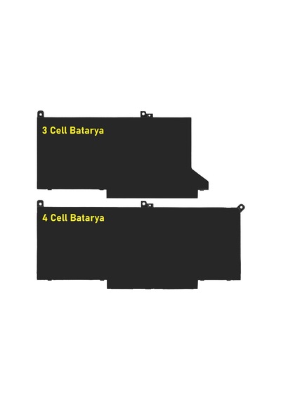 Dell Latitude 12-7280 Batarya Pil Retro V2 4 Cell
